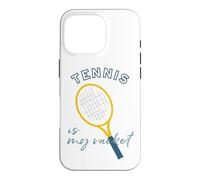 Tennis Pun Tennis est ma Raquette Coque pour iPhone 16 Pro