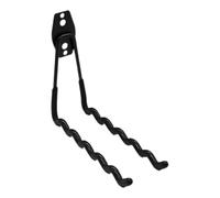 Tennis Racket Mount - Multi-Paddle Steel Wall Organizer, Racquet Rack | Black Steel PVC Coated Structure | Home Gym Basement Sports Training Area, Six Racket Storage Tool Organizer Wall Bracket
