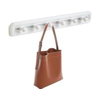 Tennis Racket Wall Mount, Badminton Racket Holder with Sliding Hook, Wall-Mounted Sports Organizer for Home Backyard, Apartment, School, Gym, Community, and Outdoor Use, 15.75x1.61x1.97 inches