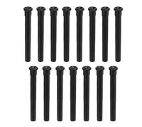 Tennis Racket Wire Protection Tube, Nylon String Grommets Replacement Set, Durable Racquet Eyelets for Stringing Tools, 15pcs Black Tubes for Tennis Rackets (3.6 * 35mm)