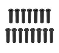Tennis Racket Wire Protection Tube, Nylon String Grommets Replacement Set, Durable Racquet Eyelets for Stringing Tools, 15pcs Black Tubes for Tennis Rackets (3,6 * 15mm)