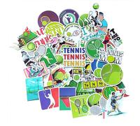 Tennis stickers Autocollants Gommettes Vinyle Imperméables pour Bouteilles Laptop Bagages Téléphone Skateboard Guitare Mignonne Déco Enfants Ados Adultes