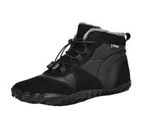 Tennis Toile Femme Basket Femme No Name 39 Sport Chaussures en coton chaud en peluche et bottes de neige antidérapantes chaussures en coton à cinq Tennis Femme Chaussette De Piscine Enfant (Black, 39)