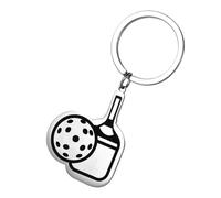 Tennisanhänger Premium Metall - Widerstandsfähiger Minischläger Dekoanhänger, hochwertiges Taschenornament mit polierter Struktur, sportliches Geschenkset für Kollegen Freunde Familie | Arbeit Schule