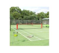 Filet De Tennis Noir Et Rouge 500x100x87 Cm Polyester Vidaxl Vidaxl