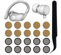 TENNMAK 20X Grille Anti-poussière Compatible avec Beats | Compatible avec Beats Flex, Powerbeats Pro, X, urBeats3. Dust Filter Mesh, Eartips, 10 paires, outil inclus.