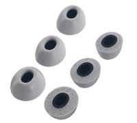 TENNMAK Embouts de rechange en mousse à mémoire de forme pour ASUS ROG Cetra/Status Audio Between Pro et 3ANC - Gris Blanc