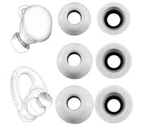 TENNMAK Embouts de rechange en mousse à mémoire de forme pour écouteurs intra-auriculaires JBL Endurance Peak 3, Peak II, Peak, Endurance Race, Run 2 et 1MORE Triple Driver, blanc