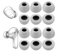 TENNMAK Embouts mémoire de Forme compatibles avec JBL,6 Paires, Gris. | Compatibles avec JBL Tune Buds, Tune Buds 2, Vibe Buds, Live Beam 2, 3, Tour Pro 2, 3, Live Pro 2. Memory Foam Eartips