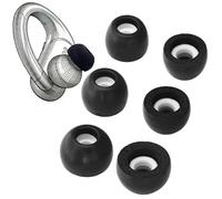 TENNMAK Embouts mémoire de Forme compatibles avec JBL Endurance | Compatibles avec JBL Endurance Peak 4, Peak 3, Peak II, Peak, Race, Race 2, Run 2. Memory Foam Eartips, 3 paires, noir.