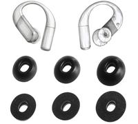 TENNMAK Embouts mémoire de Forme compatibles avec JBL Endurance Peak 4 | Compatibles avec JBL Endurance Peak 4. Memory Foam Eartips, ultra doux et durables, 3 paires, noir.