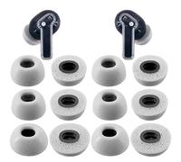 TENNMAK Lot de 12 paires d'embouts d'oreille de rechange en mousse à mémoire de forme pour oreilles Nothing Ear/Nothing Ear (a)/Nothing Ear (3)/CMF Buds 2 & 2a/2 Plus/CMF Buds Pro & Pro 2/CMF Buds