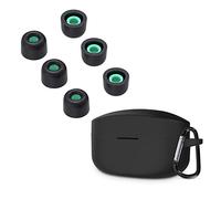 TENNMAK Lot de 6 embouts de rechange en mousse à mémoire de forme pour écouteurs Sony WF-1000XM4 et WF WI XBA Series WF-SP900 WF-XB700 WI-1000X, compatibles avec étui de chargement (mousse M + étui)