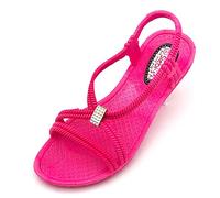 Tenno Chaussures de bain pour femme - Chaussures de natation - Sandales de bain pour femme - Taille petite - Coupe étroite, rose bonbon, 41 EU Étroit