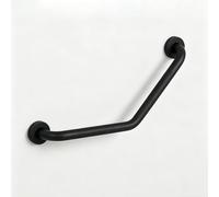 TenNuoDa Barre D'appui de Douche, Barre D'appui Coudée en Acier Inoxydable avec Poignée Moletée Antidérapante, Barre de Sécurité pour Toilettes pour Personnes Handicapé(Size:9.8x9.8 inch,Color:Noir)