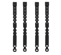 Tenoburian Lot de 4 Clips Malice, Clips Tcatical Molle pour Pochette et équipement (Long)(Noir, L)