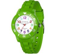 TENOCK Montre à Quartz Analogique pour Enfants d'apprentissage Bracelet 30M éTanche Montre Analogique pour Enfants (Vert)