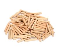 Tenon en bois rond, bouchons rainurés en bois dur, goupille rainurée pour menuiserie, tiges de montage de meubles artisanaux, outil (6*40mm en pack)