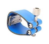 Tenor saxophone Pointe en cuir Ligature Fixation Professionnel Clip de ligature sax ajusté pour tous les embouchés en plastique en caoutchouc dur standard Pu ni plaqué en laiton