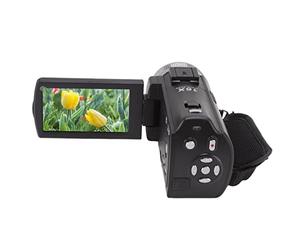 TENP Caméra vidéo HDV V12 HD 1080P, résolution 1920 x 1080 Écran LCD 3 Pouces Zoom 16X Caméra de Vision Nocturne Infrarouge 30MP pour la Photographie (Prise UE)