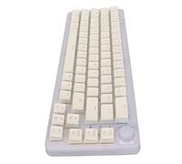 TENP Clavier de Jeu MéCanique Clavier de Jeu Filaire Connexion RéTro-éClairé RVB 67 Touches USB-C Filaire avec Bouton pour Le Bureau (Interrupteur en Cristal)