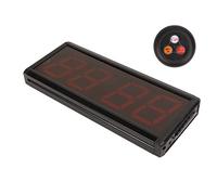 TENP SystèMes de TéLéAvertisseur, SystèMe Stable Portable 30 Niveaux Volume RF Technologie sans Fil Restaurant SystèMes de TéLéAvertisseur pour Restaurant (Prise UE)