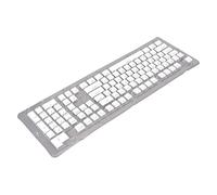 TENP Touches de Clavier, MatéRiau ABS RéSistant à la Chaleur éLevée Touches ABS 108 Touches Disposition des Touches DéCaléEs RéSistance à la Corrosion pour Clavier MéCanique (Blanc)