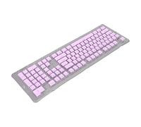 TENP Touches de Clavier, MatéRiau ABS RéSistant à la Chaleur éLevée Touches ABS 108 Touches Disposition des Touches DéCaléEs RéSistance à la Corrosion pour Clavier MéCanique (Violet)