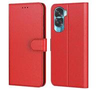 Tenphone Coque pour Honor 90 Lite, Coque Honor 90 Lite 5G,Etui Protection Housse Premium en Cuir PU, [Emplacements Cartes], Pochette Flip Case Compatible avec Honor 90 Lite Book (Rouge)