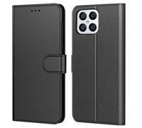 Tenphone Coque pour Honor X8 4G, Coque Honor X8, Etui Protection Housse Premium en Cuir PU, Pochette Flip Case Compatible avec Honor X8 4G, Book (Noir)