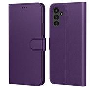 Tenphone Coque pour Samsung Galaxy A14, Coque Samsung A14 5G,Etui Protection Housse Premium en Cuir PU, [Emplacements Cartes], Pochette Flip Case Compatible avec Samsung Galaxy A14 Book (Violet)