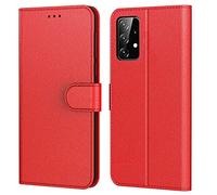 Tenphone Coque pour Samsung Galaxy A52, Etui Protection Housse Premium en Cuir PU,Pochette Fermeture Magnétique,Flip Case Compatible avec (Samsung A52 4G / 5G, Book Rouge)