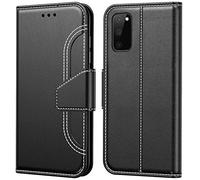Tenphone Coque pour Samsung Galaxy S20 FE Fan Edition, Etui Protection Housse Premium en Cuir PU,Pochette Fermeture Magnétique,Flip Case Compatible avec (Samsung S20 FE 4G / 5G, Surpique Noir)