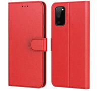 Tenphone Coque pour Samsung Galaxy S20 FE Fan Edition, Etui Protection Housse Premium en Cuir PU,Pochette Fermeture Magnétique,Flip Case Compatible avec (Samsung S20 FE 4G / 5G, Book Rouge)