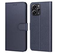 Tenphone Coque pour Xiaomi Redmi 12, Coque Redmi 12 4G,Etui Protection Housse Premium en Cuir PU, [Emplacements Cartes], Pochette Flip Case Compatible avec Xiaomi Redmi 12 Book (Bleu)