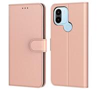 Tenphone Coque pour Xiaomi Redmi A1 / A1+ / A2+, Etui Protection Housse Premium en Cuir PU, [Emplacements Cartes], Pochette Flip Case Compatible avec Xiaomi A1 / A2 Book (Rose)
