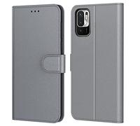 Tenphone Coque pour Xiaomi Redmi Note 10 5G, Etui Protection Housse Premium en Cuir PU,Pochette Fermeture Magnétique,Flip Case Compatible avec Redmi Note 10 5G (Book Gris)
