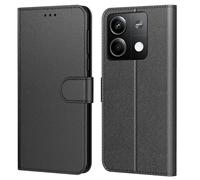 Tenphone Coque pour Xiaomi Redmi Note 13 5G (Pas pour 4G),Etui Protection Housse Premium en Cuir PU, [Emplacements Cartes], Pochette Flip Case Compatible avec Book (Noir, Note 13 5G)