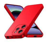 Tenphone Coque pour Xiaomi Redmi Note 14 5G (Pas pour 4G), Housse Etui de Protection en Silicone Souple, Cover Antichoc avec Protege de Camera, Pochette Compatible avec TPU (Rouge, Redmi Note 14 5G)