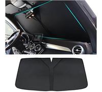TENREV Convient pour BMW 2 Series Single Door Coupe F22, Pare-Soleil de Pare-Brise de Voiture, Pare-Soleil de fenêtre Avant Pliables, Pare-Brise Avant Isolation Thermique,B-Black