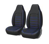 TENREV Housse De SièGe De Voiture Ensemble Complet en Cuir pour Nissan Juke 2019 2020 2021 2022 2023 2024, Auto Couverture De Voiture pour Avant Voiture Accessoires Interieur, B-Blue Line