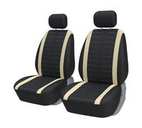 TENREV Housses de Siège de Voiture Avant 2 sièges, pour Ren-Ault Scenic II 2004-2010 Respirant Protecteurs de siège Auto,B-Beige