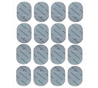Tens Electrodes Électrodes autocollantes de forme ovale (16 pièces) avec connexion à goujon de 2,2 mm compatibles avec les appareils Panasonic et Omron Tens