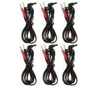 TENS EMS Câbles Rechange Câbles Rechange D'Électrodes Flexibles,6 Pcs | Performances Stables Câble De Remplacement Universel Pour Stimulateurs Électriques Et Stimulateurs Musculaires