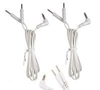 Tens Lead Wires 1 paire de connecteurs jack mâles 3,5 mm avec broche 2 mm Blanc Healthcare World