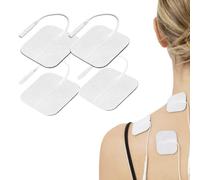 TENS Superior - Lot de 4 Électrodes 5x5 cm à Adhérence Longue Durée - Patchs Universels Compatibles Med-Fit, Bodyclock, TPN 200, TENSCare