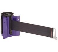 Tensabarrier 896-con-94-max-no-b7 X -A Violet dissimulée unité de support de fixation murale avec fil Clip ceinture End, 5,1 cm de large, 13 'Longueur Gris foncé Ceinture, 11,4 cm Hauteur, 9,5 cm de large, 7 cm de long