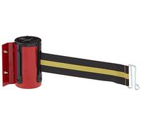 Tensabarrier 896-mag-21-std-no-s4 X -A Rouge support magnétique Meuble mural avec fil Clip ceinture End, 5,1 cm de large, 7 '15,2 cm Longueur à rayures Noir et jaune Ceinture, 11,4 cm H, 7 cm L, 9,5 cm L