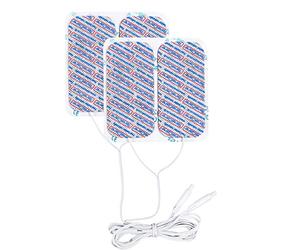 TensCare E-CM50100-PM Set de 4 Électrodes Supplémentaires pour Perfect mamaTENS avec Câble Intégré 50 x 100 mm
