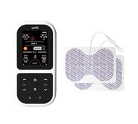 TensCare Unifit - Bundle Électrostimulateur TENS, EMS & Massage Musculaire + 2 Électrodes Papillon 105 × 155 mm Réutilisables - Soulagement de la Douleur et Renforcement Musculaire